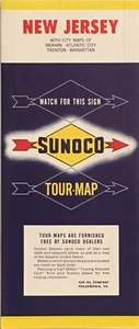 1959 Sunoco Road Map: New Jersey NOS - Picture 1 of 1