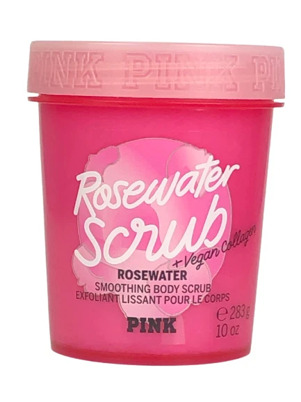 Victoria's Secret PINK ROSEWATER Scrub Smoothing Body Scrub 10 oz