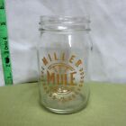 MILLER MULE glass mason jar Brewing Company hard ginger ale Booze lime squeeze