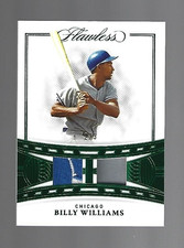 Billy Williams HOF 2022 Panini Flawless Legendary Materials Emerald 2/3 ⚾