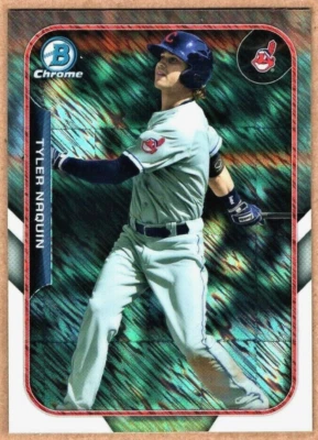 TYLER NAQUIN - 2015 BOWMAN CHROME THE FARM'S FINEST MINI SHIMMER REFRACTOR RC - Image 1 of 2