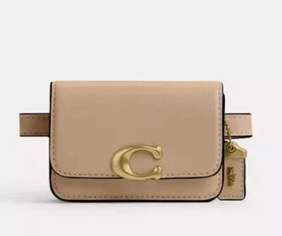 NWT Coach Leather Bandit Card Case Belt Bag Wallet CM433 In Brass/Tan - Image 1 of 4