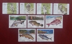 AUSTRALIA 2003 Postally Used Two Sets Tennis Fish XF 1440 - Picture 1 of 2