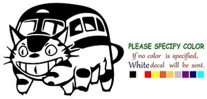 Ghibli Totoro Catbus Nekobus Gráfico Troquelado Calcomanía Pegatina Coche Camión Barco 7" - Imagen 1 de 3