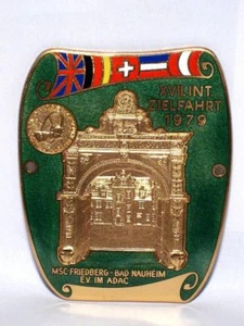 German ADAC Car Badge 1979 Friedberg Bad Nauheim for Vintage VW and Porsche  - Picture 1 of 4