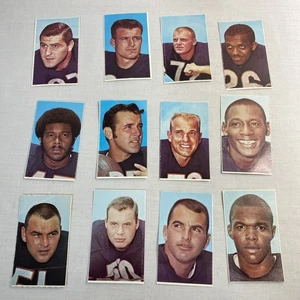 Lote de 12 estampillas de Glendale 1969 de los Chicago Bears Butkus Sayers +++ - Imagen 1 de 14