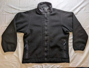 Giacca uomo vintage Patagonia Synchilla pile nero full zip large made in USA - Foto 1 di 11