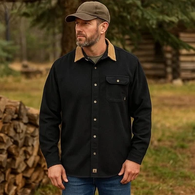 Legendary Whitetails Men's Sz LT Black Buck Camp Flannel Shirt Workwear Outdoors - Image 1 of 4