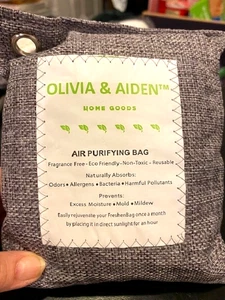 NEU-MED-OLIVIA & AIDEN-WIEDERAUFLADBAR-KOHLEBEUTEL (2) GERUCHSHEMMER-LUFTREINIGEND! - Bild 1 von 2