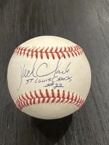 Jack Clark “St Louis Cards” Signed Autographed NL Baseball - Picture 1 of 2