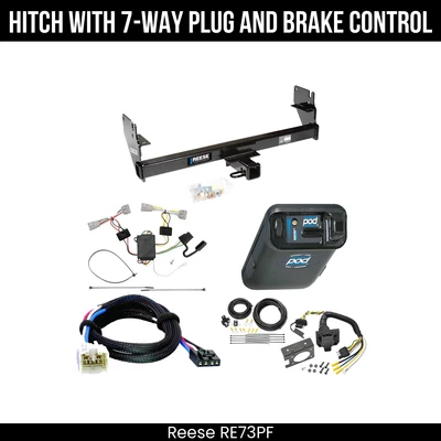 Hitch Tow PKG+ Brake Control For 05-15 Toyota Tacoma 44746 2" Receiver Class 3 - Image 1 of 4