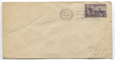 Antarctic Postmark Cover Oct 5/1/1956 US Navy Operation Deep Freeze SC# 569 - Image 1 of 3