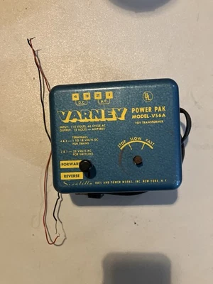 Varney PowerPak Modelo V.54A Juguete Transformador Power Pack HO Tren Control de Velocidad Foto 1 de 4