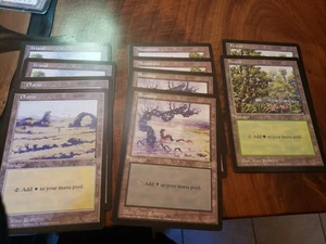 MTG Oversize Lands Set Of 10 (2 Each) Plains Island Mountain Swamp Forest Promo - Picture 1 of 11