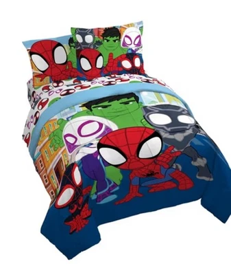 Marvel's Spidey and His Amazing Friends Twin 7-Piece Bedding Set - Image 1 of 4