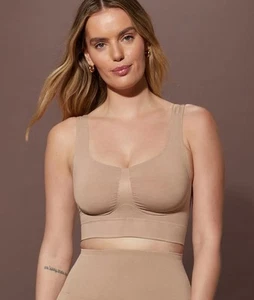 Sujetador midi moldeador casi desnudo Yitty talla M/L Moody Bitch Taupe Mink Me nuevo con etiquetas - Imagen 1 de 13