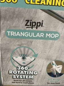 Zippi Adjustable Rotatable Triangular Mop Multifunction Wall Cleaning Mop - Picture 1 of 5