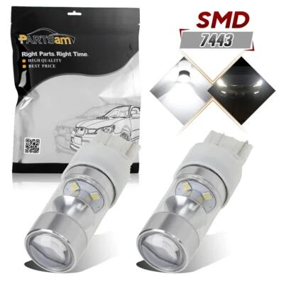 2шт 600LM высокой яркости 60 Вт проектор 2323-SMD белый светодиодный резервный обратный свет - Изображение 1 из 4