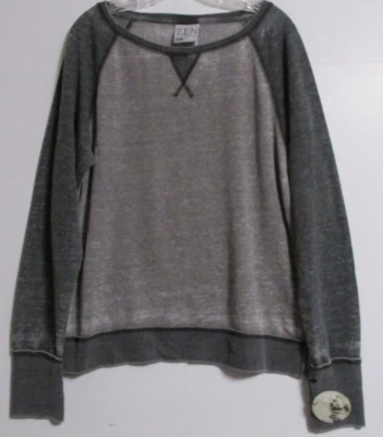 Top para mujer Zen by J. America polar cuello redondo talla XL gris Foto 1 de 4