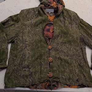 Vintage Platinum by Dorothy Schoelen Jacket Womens Medium Artsy Retro Modern - Picture 1 of 17