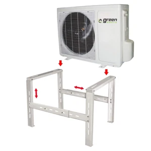 Support de Sol Télescopique pour Climatisateurs Support Extensible - Foto 1 di 1