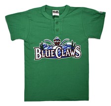 Lakewood Blue Claws Minor League Baseball Youth Henley Shirt New S, M