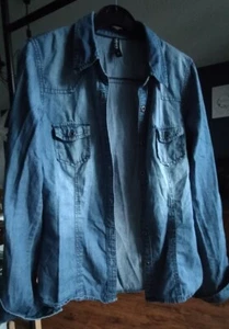 Jeans Hemd Langarm Gr. S aus Takko - Bild 1 von 5