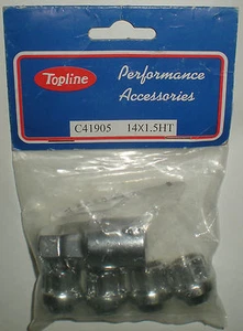 AUTOMOTIVE OPEN END ACORN LOCKS 14MM 1.50 R.H. BAGGED W/ HEADER TOPLINE C41905 - Picture 1 of 1