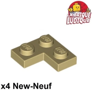 Lego 4x Plaque Plate coin corner angle L 2x2 beige/tan 2420 NEUF - Foto 1 di 1
