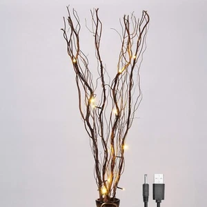 Lightshare Upgraded 36Inch 16LED Natural Willow Twig Lighted Branch for Home - Picture 1 of 7