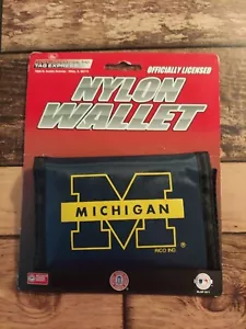 Michigan Wolverines Nylon Trifold Wallet NEW - Picture 1 of 3