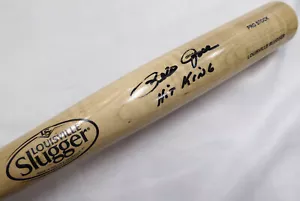 Pete Rose Autographed Slugger Bat Reds Hit King (Smudged) Beckett W787856 - Picture 1 of 7