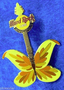 MINNEAPOLIS 2004 MARIPOSA INSECTO TATUAJE GUITARRA SERIE Hard Rock Café PIN LE - Imagen 1 de 1