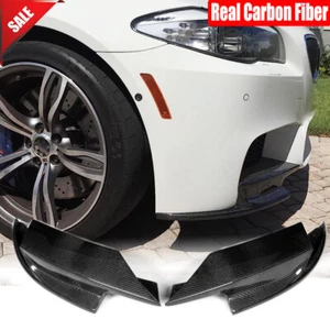 For BMW F10 M5 2011-2017 Real Carbon Fiber Front Bumper Splitters Spoiler Lips - Bild 1 von 12