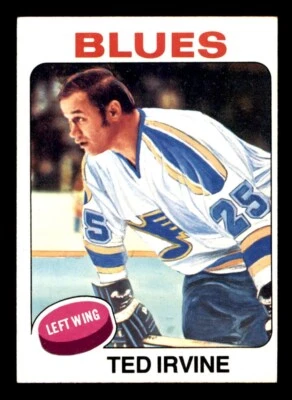 1975 Topps Hockey #244 Ted Irvine NM - Image 1 of 2