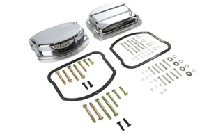 Harley Davidson FLST  FLT  FXD FXST EVO Panhead Evolution Rocker Box Set Chrome - Picture 1 of 4