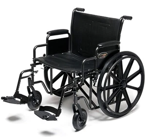 Everest & Jennings Traveler HD Bariatric Wheelchair, 22" Wide Seat, Holds 500 lb - Picture 1 of 4