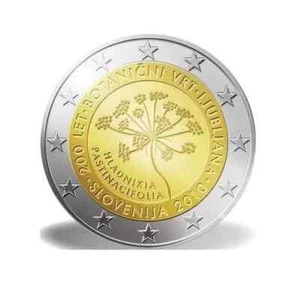 ESLOVENIA MONEDA 2 EUROS JARDIN BOTANICO AÑO 2010 UNC - Imagen 1 de 1