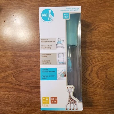 Mii Sophie la Girafe. Biberón Nuevo en Caja 9 oz./ 270 ml más 2 Pezones Nuevos. Foto 1 de 4