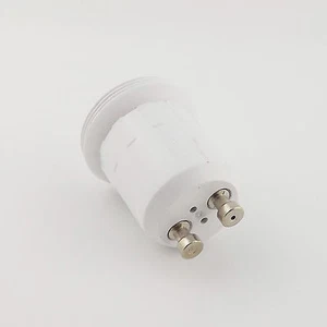 GU10 to E12 Socket Base Halogen LED CFL Light Screw Bulb Adapter Converter Hold - Picture 1 of 4