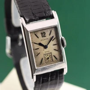 1930's LECOULTRE UNIPLAN ACYER INOXYDABLE MANUAL WIND WRISTWATCH - Picture 1 of 12