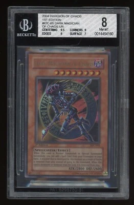Dark Magician of Chaos IOC-065 Invasion Of Chaos 1st Edition Ultra BGS 8 SUBS! - Image 1 of 2