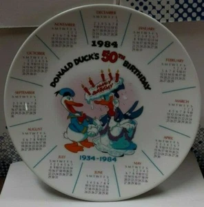 Placa Calendario 50 Cumpleaños Disney Donald Duck 1984 Limitada 1ª Edición SIN CAJA - Imagen 1 de 2