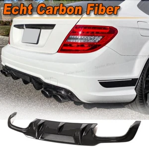 Difusor de carbono para Mercedes W204 C63 AMG 2012-18 difusor trasero alerón difusor - Imagen 1 de 10