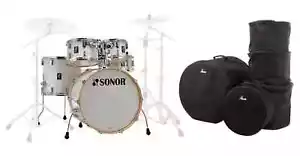Sonor AQ2 Stage White Pearl Taschen Spar Set Schlagzeug Kesselsatz Drum Bags - Bild 1 von 10