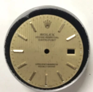 Rare Authentic Genuine Rolex Datejust Quick Set Yellow Stick Dial For 36mm Watch - Picture 1 of 9