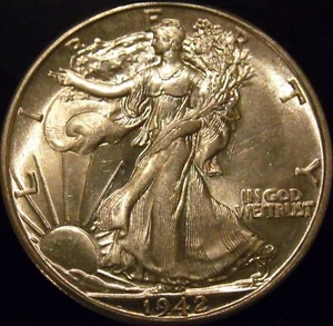 1942-D Walking Liberty mezzo dollaro a scelta FDC non circolata - Foto 1 di 2