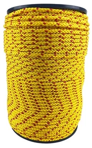2mm Yellow/Red Floating Line x 200m Reel, Braided Polypropylene Safety Line Buoy - Picture 1 of 5
