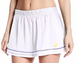 Asics ADVANTAGE SKORT Damen leichter Skort mit Shorts Medium weiß NEU - Bild 1 von 3