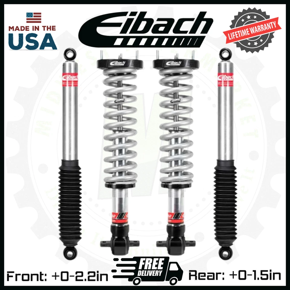 Eibach Stage 2 Front Coilovers and Rear Shocks | Fits 2019-2025 GMC Sierra 1500 - Image 1 of 2